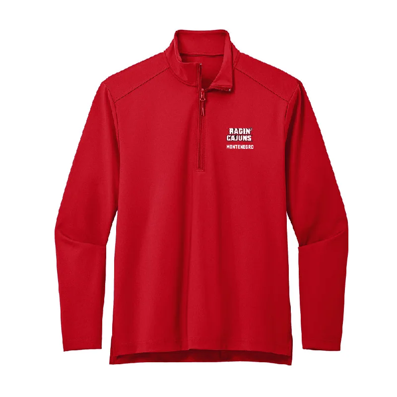 Louisiana - NCAA Women's Soccer : Penelope Montenegro - Premium Quarter Zip Jacket Satin Jacket Silk Jacket Chiffon Jacket Louisiana - NCAA Women's Soccer : Penelope Montenegro - Premium Quarter Zip Jacket Satin Jacket Silk Jacket Chiffon Jacket
