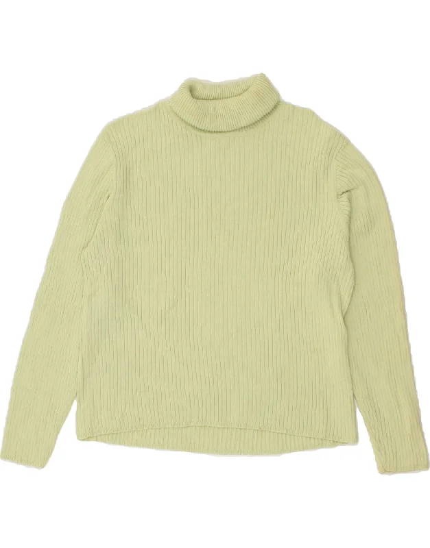 EDDIE BAUER Womens Petite Crop Roll Neck Jumper Sweater UK 14 Medium Green Sequined Glittery Shiny EDDIE BAUER Womens Petite Crop Roll Neck Jumper Sweater UK 14 Medium Green Sequined Glittery Shiny