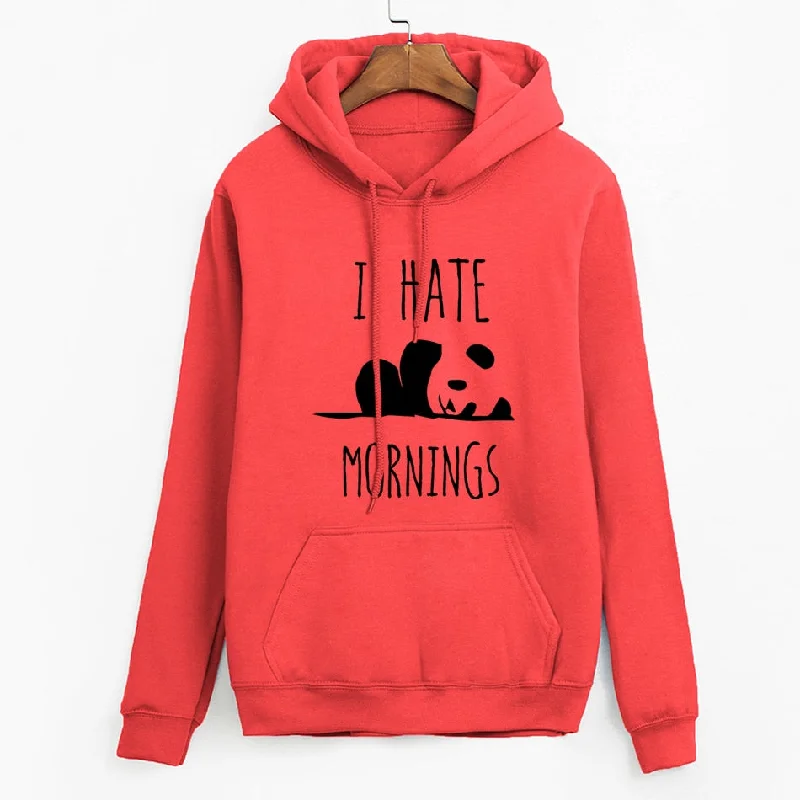 WILUXE brand tracksuis fashion women long sleeve hoodies 2019 moleton feminino fleece hoodies Panda I HATE MORNINGS sweatshirt female Hoodie with Ribbed Cuffs Snug Fit Comfort WILUXE brand tracksuis fashion women long sleeve hoodies 2019 moleton feminino fleece hoodies Panda I HATE MORNINGS sweatshirt female Hoodie with Ribbed Cuffs Snug Fit Comfort