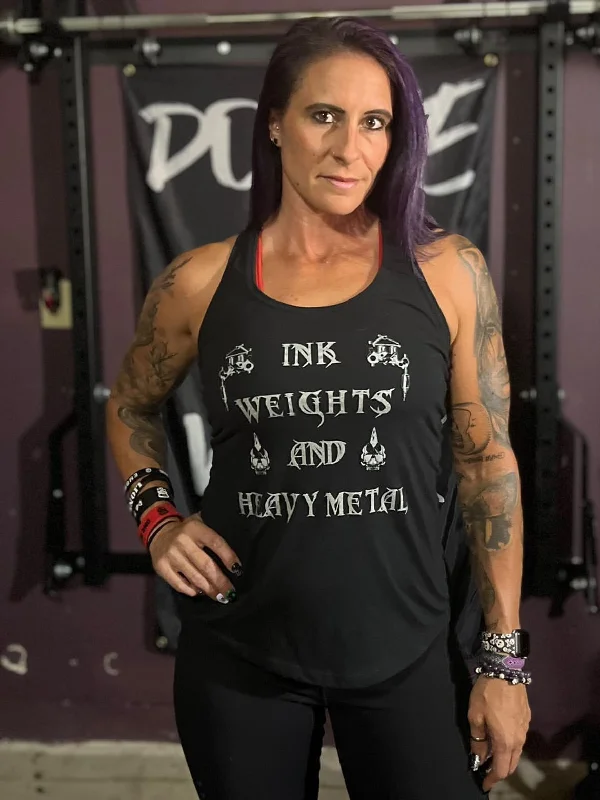 Ink-Weights-Heavy Metal Women's Tank v-neck tank top