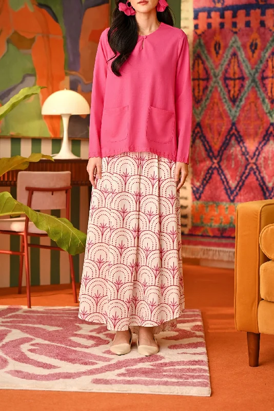 The Rasa Cinta Women Umbrella Skirt - Sakura leather skirt durable