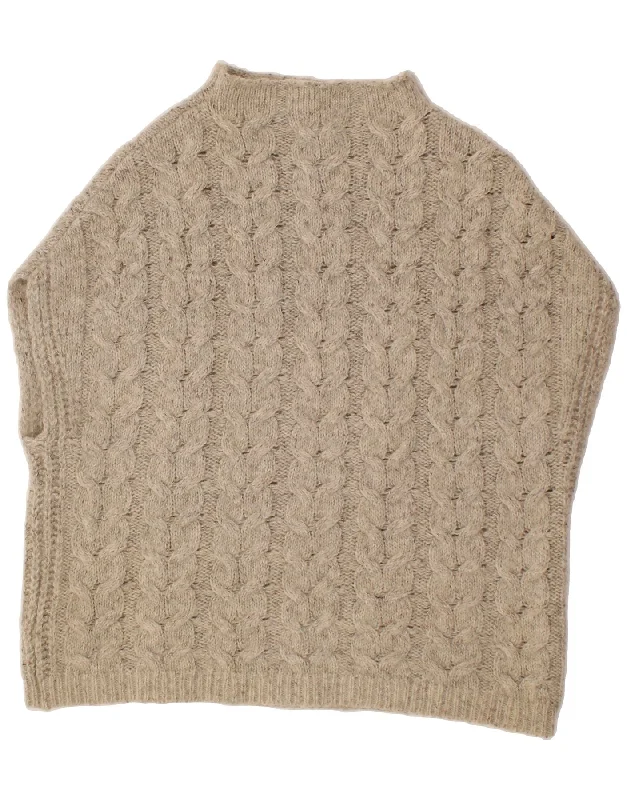 WHITE STUFF Womens Crew Neck Jumper Sweater UK 14 Medium Beige Fleece Sweater Nylon Polyester WHITE STUFF Womens Crew Neck Jumper Sweater UK 14 Medium Beige Fleece Sweater Nylon Polyester