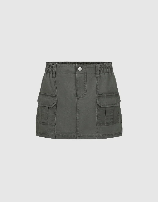 Mini A-Line Skirt cashmere skirt soft