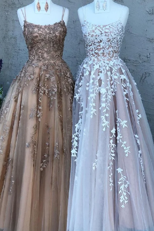 Ball Gown Prom Dresses Long with Appliques and Beading    cg21352
