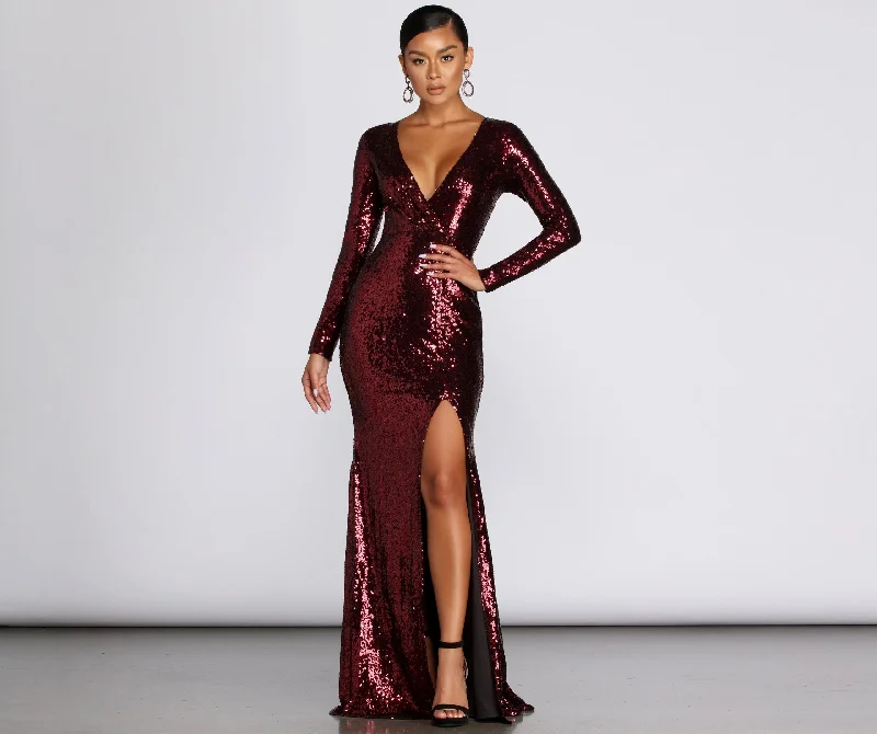 Braelynn Formal Stylish Sequin Mermaid Dress