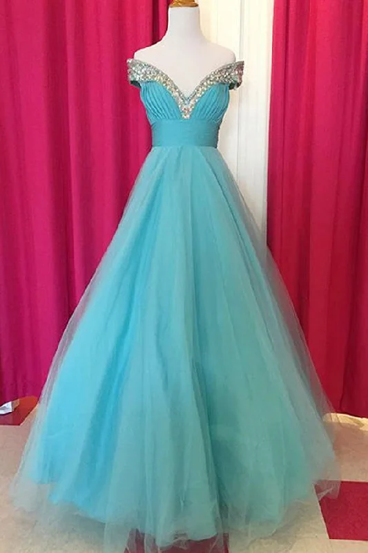 Fabulous Off Shoulder Floor Length Blue Ruched Prom Dress with Beading Celebrity Dresses cg21570 Fabulous Off Shoulder Floor Length Blue Ruched Prom Dress with Beading Celebrity Dresses cg21570