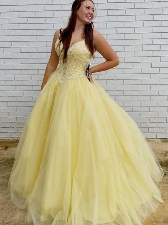 Gorgeous V Neck Beaded Yellow Long Prom Dresses, V Neck Yellow Formal Dresses cg21385 Gorgeous V Neck Beaded Yellow Long Prom Dresses, V Neck Yellow Formal Dresses cg21385