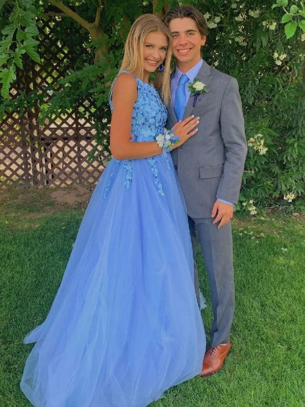 Blue one shoulder sequin tulle long prom dress blue evening dress Tunics stripes playful Blue one shoulder sequin tulle long prom dress blue evening dress Tunics stripes playful