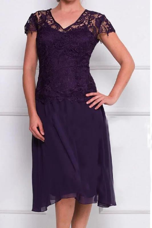 Cap Sleeves lace Knee-Length Mother Of The Bride Dress Wedding Formal Evening Dress DM217 Tunics Solid Classic Cap Sleeves lace Knee-Length Mother Of The Bride Dress Wedding Formal Evening Dress DM217 Tunics Solid Classic