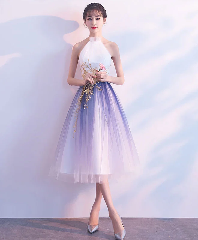 Cute Tulle Lace Applique Short Prom Dress, Tulle Evening Dress Tunics Versatile stylish Cute Tulle Lace Applique Short Prom Dress, Tulle Evening Dress Tunics Versatile stylish
