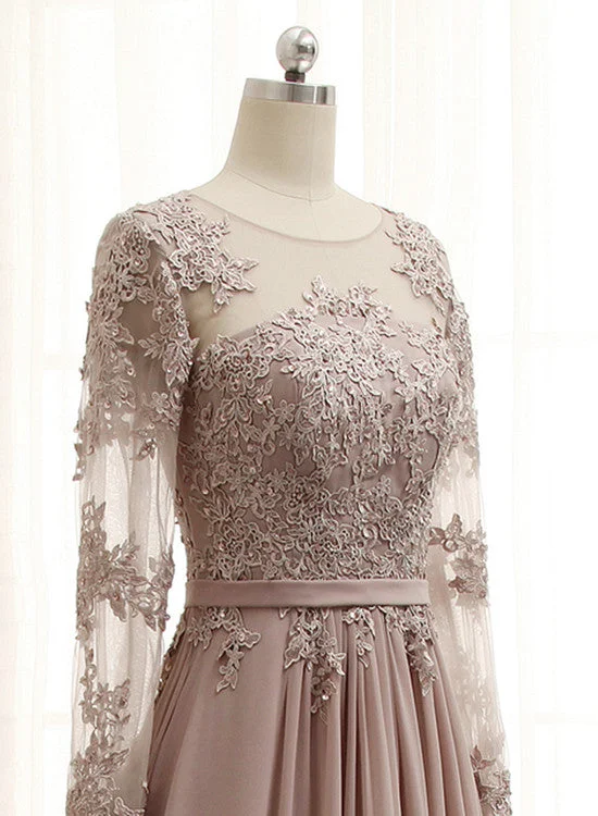 Elegant Prom Dresses, Long Sleeves Handmade Chiffon Bridesmaid Dresses, Lace Party Dresses Tunics Vintage classic Elegant Prom Dresses, Long Sleeves Handmade Chiffon Bridesmaid Dresses, Lace Party Dresses Tunics Vintage classic