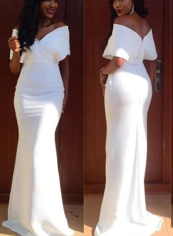 Off Shoulder Elegant Long Prom Dresses, Pretty White Party Dresses, Formal Dresses Sequined Elegant Party Off Shoulder Elegant Long Prom Dresses, Pretty White Party Dresses, Formal Dresses Sequined Elegant Party