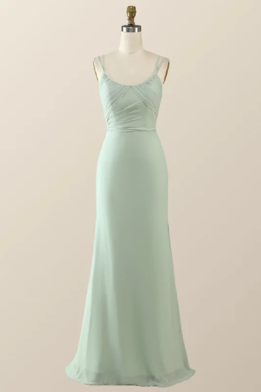 Sage Green Chiffon Pleated Long Party Dress Bridesmaid Dress,DP1814 Tunics Favorite customer Sage Green Chiffon Pleated Long Party Dress Bridesmaid Dress,DP1814 Tunics Favorite customer