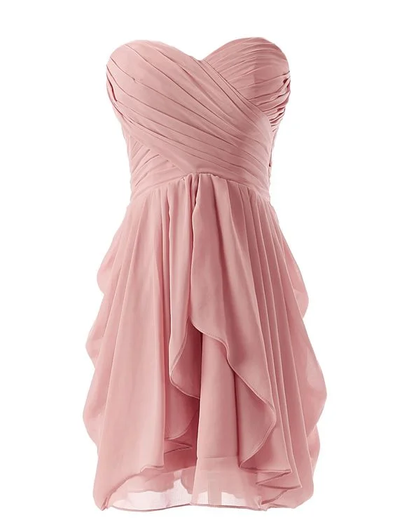 Short Simple Chiffon Bridesmaid Dresses, Sweetheart Bridesmaid Dresses, Wedding Party Dresses Tunics Sophisticated sleek Short Simple Chiffon Bridesmaid Dresses, Sweetheart Bridesmaid Dresses, Wedding Party Dresses Tunics Sophisticated sleek