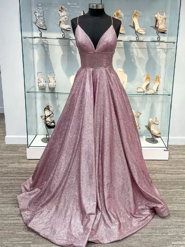 Simple v neck long prom dress, v neck long formal evening dress Tunics Solid Classic Simple v neck long prom dress, v neck long formal evening dress Tunics Solid Classic