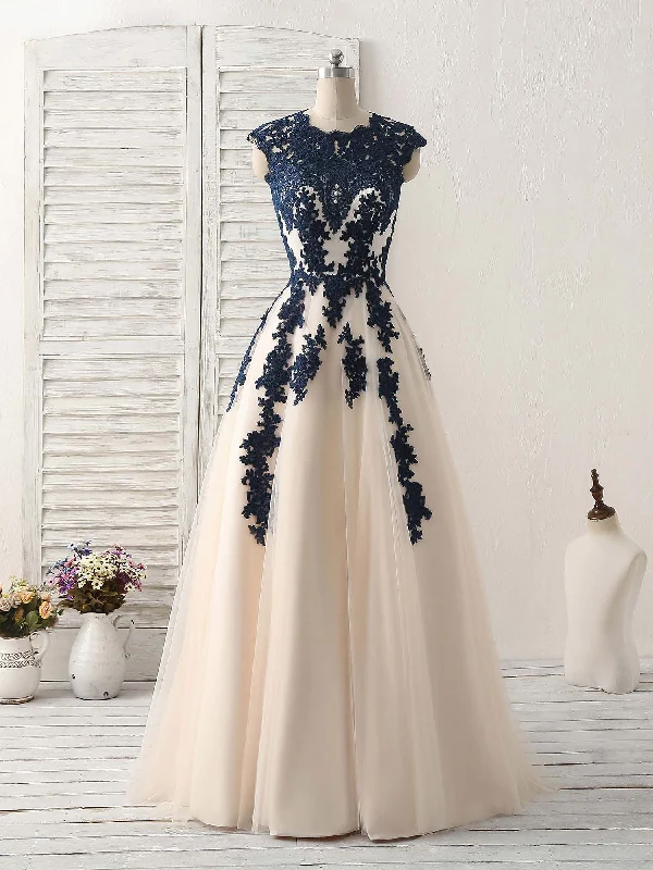 A-Line Tulle Appliques Formal Party Dress Bridesmaid Dress,DP1440 Tunics Practical durable A-Line Tulle Appliques Formal Party Dress Bridesmaid Dress,DP1440 Tunics Practical durable