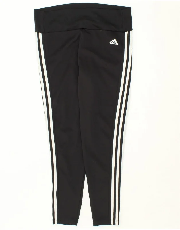 ADIDAS Womens Aeroready Leggings UK 16/18 Large Black Polyester Trendy Spandex Leggings ADIDAS Womens Aeroready Leggings UK 16/18 Large Black Polyester Trendy Spandex Leggings