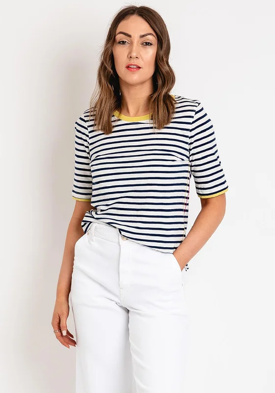White Stuff Annabel Round Neck Stripe T-Shirt, White Multi Lace Blend Ribbed Blend Corduroy Blend White Stuff Annabel Round Neck Stripe T-Shirt, White Multi Lace Blend Ribbed Blend Corduroy Blend