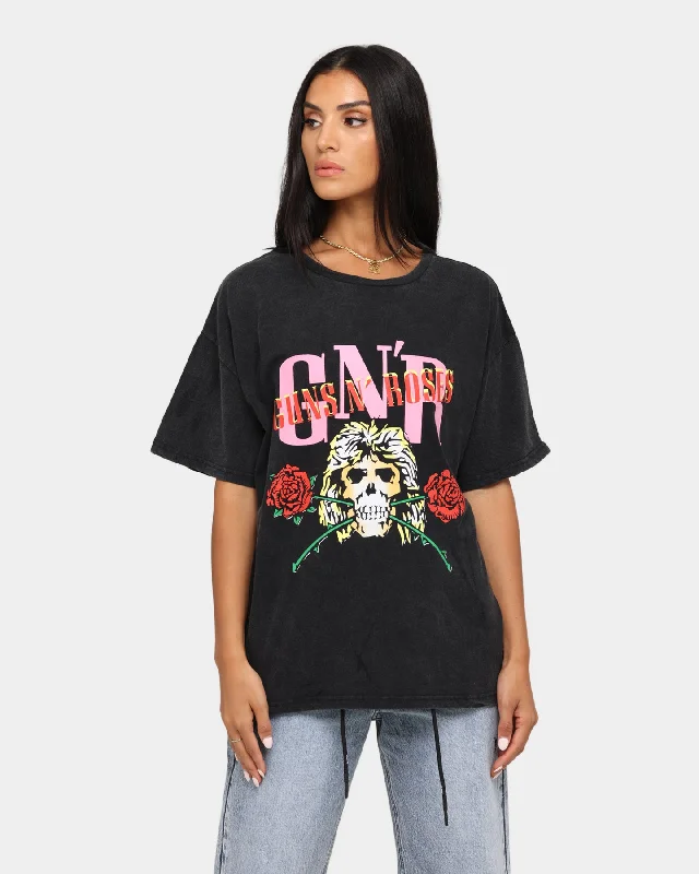 Bravado Women's Guns N' Roses UK Tour '87 T-Shirt Black Wool Fabric Cashmere Fabric Tweed Fabric Bravado Women's Guns N' Roses UK Tour '87 T-Shirt Black Wool Fabric Cashmere Fabric Tweed Fabric