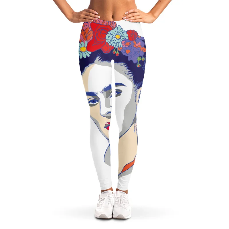 Magdalena Carmen Frida Kahlo Print Women's Leggings Comfortable Yoga Tights Leggings Magdalena Carmen Frida Kahlo Print Women's Leggings Comfortable Yoga Tights Leggings