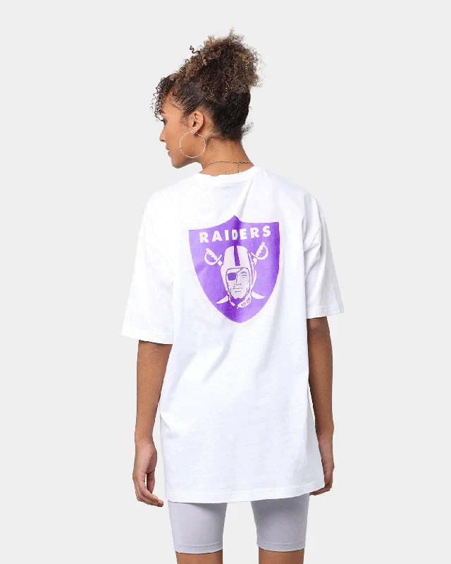 New Era Las Vegas Raiders UV Activated Oversized T-Shirt White Mesh Fabric Canvas Fabric Denim Fabric New Era Las Vegas Raiders UV Activated Oversized T-Shirt White Mesh Fabric Canvas Fabric Denim Fabric