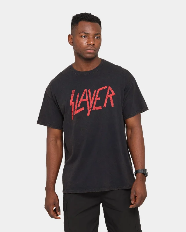 Slayer Classic Logo Vintage T-Shirt Black Wash Rayon Fabric Velvet Fabric Corduroy Fabric Slayer Classic Logo Vintage T-Shirt Black Wash Rayon Fabric Velvet Fabric Corduroy Fabric