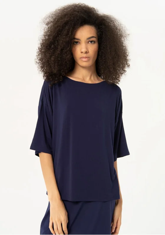 Surkana French Sleeve Elastic T-Shirt, Navy Blue Lace Blend Ribbed Blend Corduroy Blend Surkana French Sleeve Elastic T-Shirt, Navy Blue Lace Blend Ribbed Blend Corduroy Blend