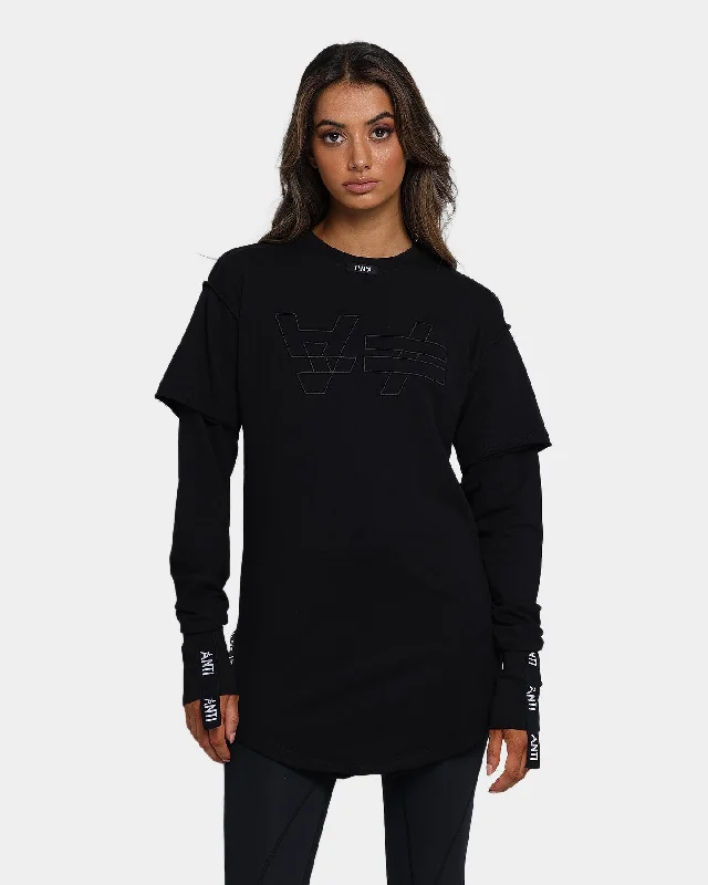 The Anti Order Future Symbolism Long Sleeve T-Shirt Black/Black Knit Fabric Woven Fabric Fleece Fabric The Anti Order Future Symbolism Long Sleeve T-Shirt Black/Black Knit Fabric Woven Fabric Fleece Fabric