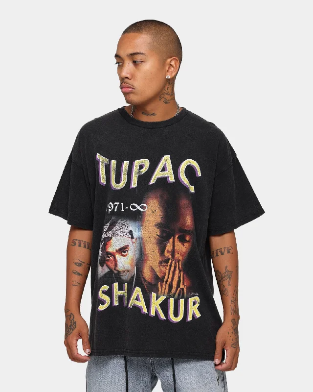 TUPAC 1971 Infinity Short Sleeve Vintage T-Shirt Black Faux Fur Fabric Real Fur Fabric Shearling Fabric TUPAC 1971 Infinity Short Sleeve Vintage T-Shirt Black Faux Fur Fabric Real Fur Fabric Shearling Fabric